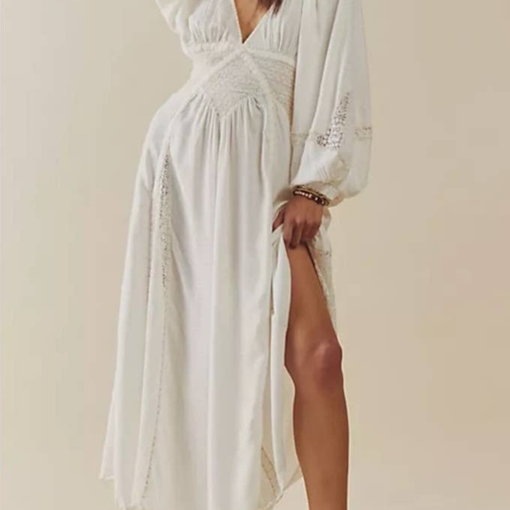 Free People Lace Southwest Maxi Dress Size XS